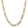 14K Yellow Gold 8.75mm Flat Figaro Chain Necklace