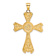14k Yellow Gold Textured Celtic Cross Pendant