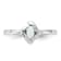 Sterling Silver Stackable Expressions Lab Created Opal Ring 0.09ctw