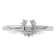 Rhodium Over Sterling Silver Stackable Expressions Diamond Horseshoe
Ring 0.07ctw