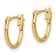 14K Yellow Gold Polished Hoop Earrings