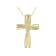 White Cubic Zirconia 18K Yellow Gold Over Sterling Silver Cross Pendant
With Chain 0.05ctw