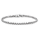 Rhodium Over Sterling Silver Polished 3.2mm Box 8 Inch Chain