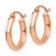 14k Rose Gold 9/16" Hoop Earrings