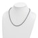 Sterling Silver Antiqued and Satin 3.2mm Box 18 Inch Chain