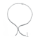 CZ Double-Row Tennis Necklace In Sterling Silver