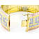Tri-Color Greek Key Omega Bracelet In 18K Gold Over Bronze