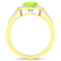 2.04ctw Green Peridot and Diamond 14K Yellow Gold Halo Ring