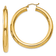 14k Yellow Gold Polished 1 3/4" Tube Hoop Earrings