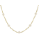 Freshwater Pearl Station Necklace In 18K Gold Over Sterling Silver 22 Inch