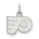 Rhodium Over Sterling Silver NHL LogoArt Philadelphia Flyers Extra Small Pendant