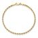 10k Yellow Gold 2.75mm Diamond-Cut Quadruple Rope Link Bracelet