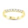 0.25ct tw 7 Stone Diamonds Band Ring in 14k Yellow Gold