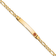 14k Yellow Gold Medical Red Enamel Figaro Link ID Bracelet