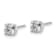 Rhodium Over 14K White Gold 3/4ct. 4.5mm Cushion G H I True Light
Moissanite Earrings