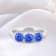 14K White Gold Round Tanzanite Ring, 1.49ctw