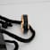 HAYDEN Rose Gold Plated Tungsten Polished Beveled Ring with Brushed
Black Center 8mm