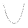 Elongated Paperclip Chain 24 Inch Necklace In Sterling Silver