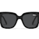Quay Icy Matte Black Square Frame / Smoke Lenses Sunglasses