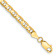 10k Yellow Gold 3.75mm Concave Mariner Link Bracelet