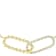 Delicate Oval Link CZ Pendant Necklace In 18K Gold Over Sterling Silver