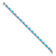 Rhodium Over 14k White Gold Blue Topaz Bracelet