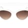 Kate Spade Juni White Cat Eye Frames / Brown Lenses Sunglasses