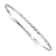 Rhodium Over Sterling Silver Polished and Diamond-cut 2mm Slip On
Children's Bangle