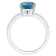 12x8mm Pear Shape London Blue Topaz and 1/10 ctw Diamond Rhodium Over
Sterling Silver Ring