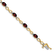 14k Yellow and White Gold with Rhodium Over 14k Yellow Gold Garnet and
Diamond Infinity Bracelet