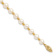 10k Yellow Gold 6-7mm White Near Round Freshwater Cultured Pearl Bead Bracelet