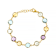 Multi-Gemstone Bracelet In 18K Gold Over Sterling Silver 19.18ctw