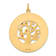 14k Yellow Gold Textured Cubic Zirconia TREE OF LIFE Pendant