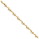 14k Yellow Gold Textured Dolphin and Starfish Link Bracelet