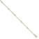 14K Yellow Gold Polished and Diamond-cut Heart with 1-inch Extension Anklet