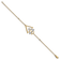 14k Yellow Gold and Rhodium Over 14k Yellow Gold Polished Triple Stacked
Triangle Diamond Bracelet