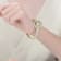 Clear Cubic Zirconia, 14k Yellow Gold Plated over Sterling Silver
Leopard Bangle Bracelet