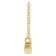 14K Yellow Gold Petite Lowercase Script mom Necklace, 16 Inches.