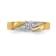 14K Yellow Gold AA Quality Engagement Ring 0.07ctw