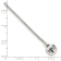 Sterling Silver Round Snake Chain Bracelet With Bead Clasp