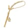 14k Two-tone Gold 3D Moveable Fishing Pole with Reel Charm