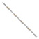 Rhodium Over 14k White Gold Citrine Bracelet
