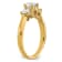 14K Yellow Gold Lab Grown Diamond SI1/SI2, G H I, 3-Stone Engagement Ring