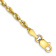 10k Yellow Gold 2.5mm Diamond-Cut Rope Link Bracelet