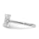 Rhodium Over 14K White Gold Lab Grown Diamond VS/SI GH, Initial X
Adjustable Ring