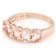 Morganite Oval Band Ring In 18K Rose Gold Over Sterling Silver 2.00ctw