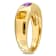 Citrine and Amethyst 14K Yellow Gold Ring 0.9ctw