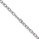Rhodium Over Sterling Silver 6mm Oval Link 18 inch Chain
