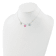 Sterling Silver Polished Enameled Three Butterfly Children's Necklace