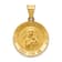14k Yellow Gold Polished Satin Our Lady of Perpetual Help Medal Pendant